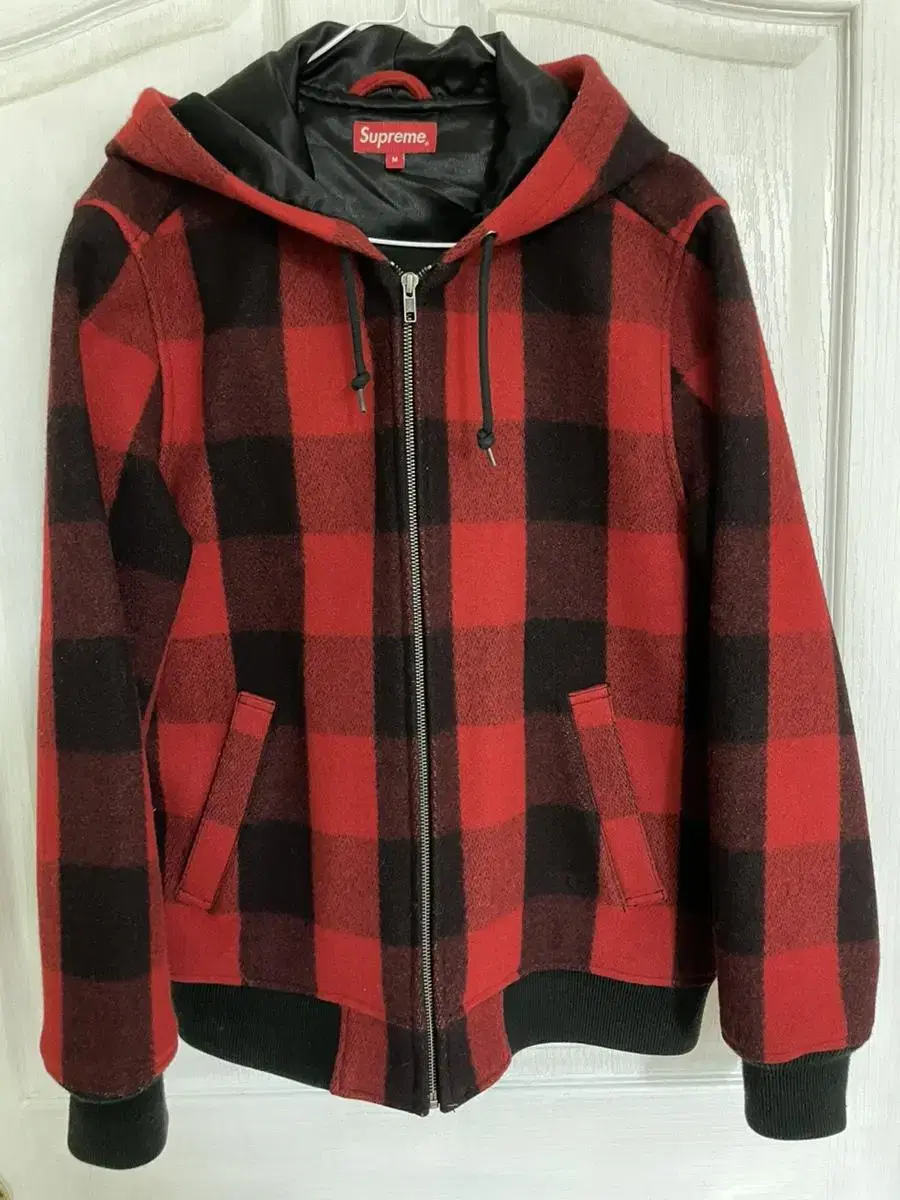 Supreme Hooded Wool Bomber M