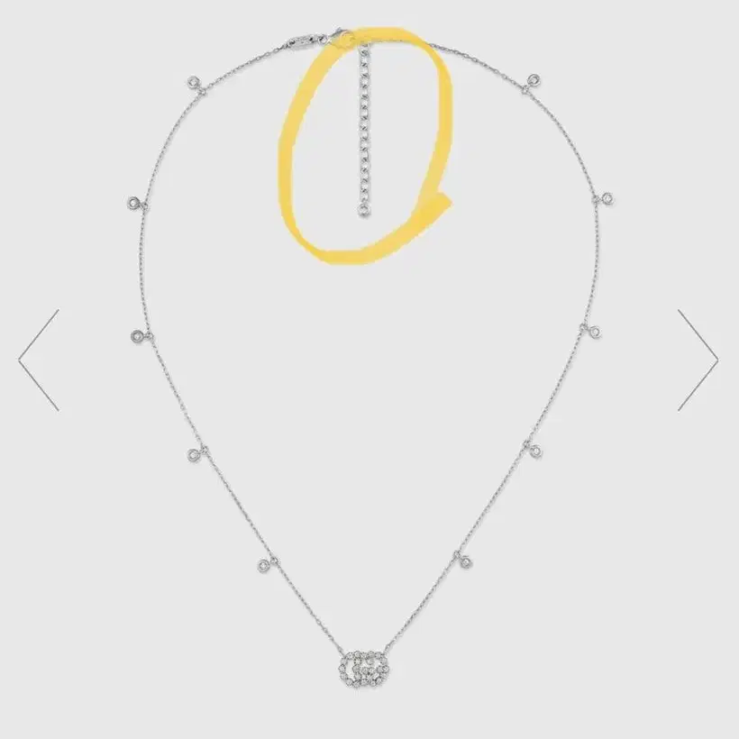 구찌 다이아몬드목걸이 파인주얼리