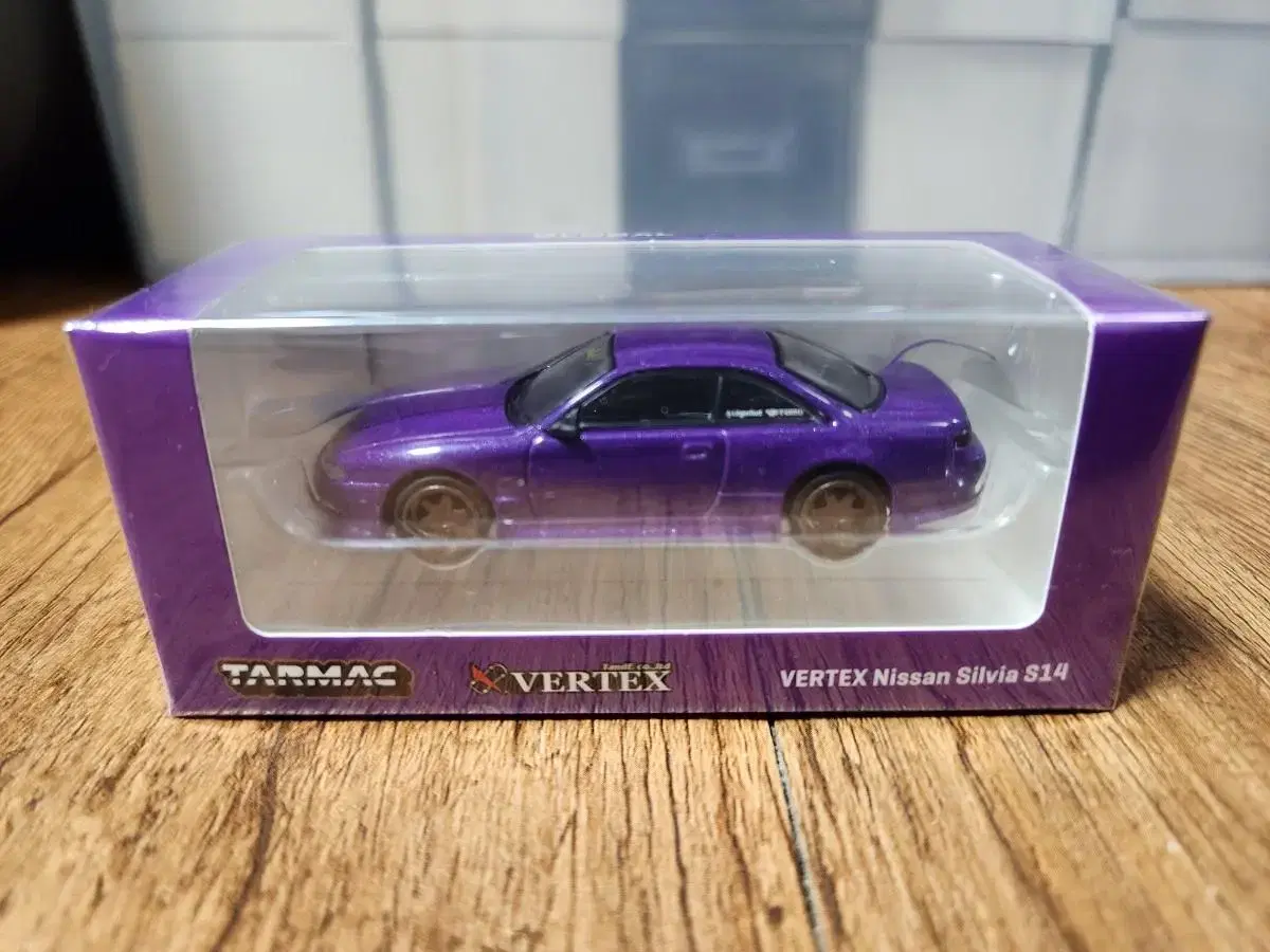 Tamakworks VERTEX Nissan Sylvia S14 Purple Minicar Die-cast