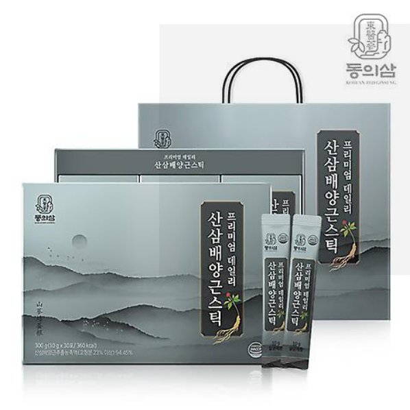 [동의삼] 프리미엄 산삼배양근스틱 10g x 30포(+쇼핑백 증정)