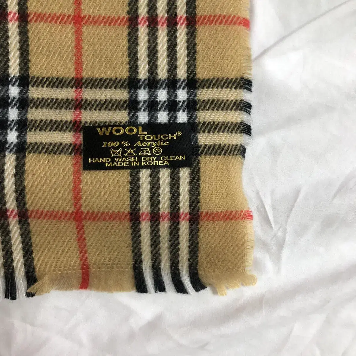 Vintage Wool touch check muffler