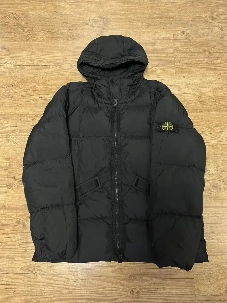 [XXL] 19FW Stone Island Crinkle Labs Padded Hoodie 711540223