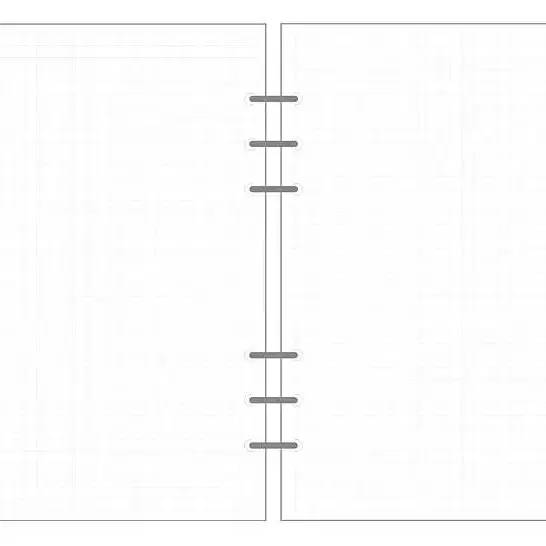 A5 모눈 속지 40장 / a5 6공 다이어리 내지 그리드 호환 40매