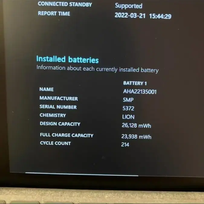 서피스고 1세대 wifi 128g sd128 배터리 91.6%