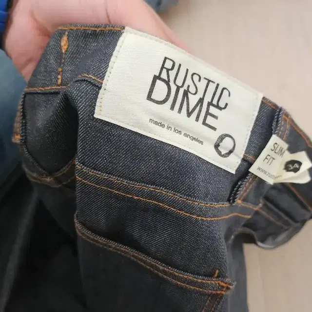 러스틱다임 RUSTIC DIME 슬림핏 청바지 34