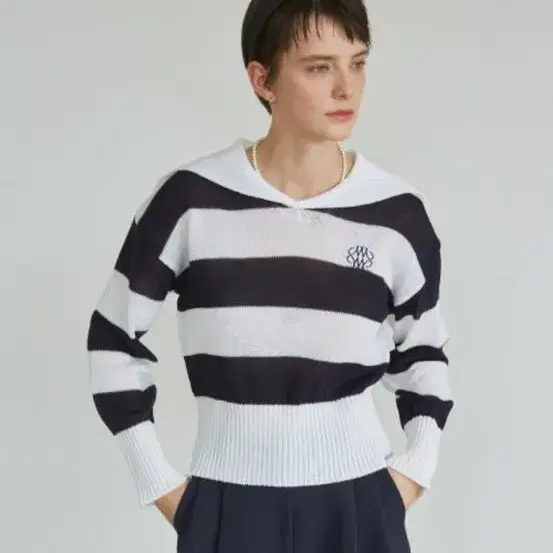 닉앤니콜 SAILOR STRIPE KNIT_NAVY