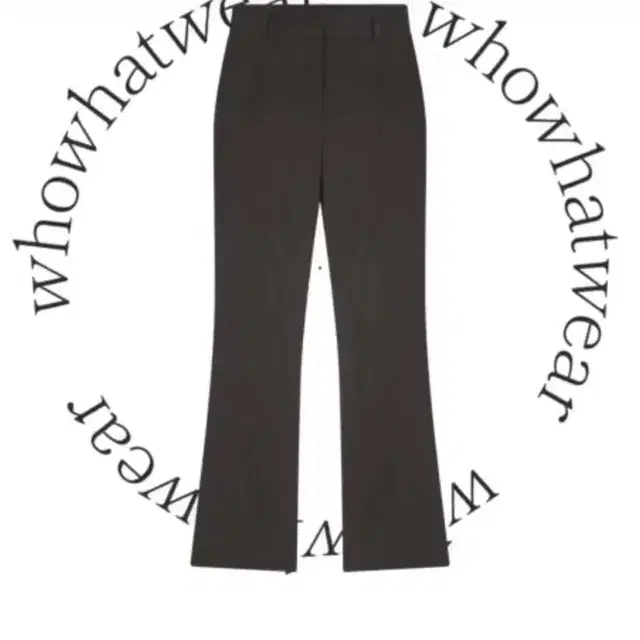 (한번착용) 후왓웨어 Striped wool flare pants