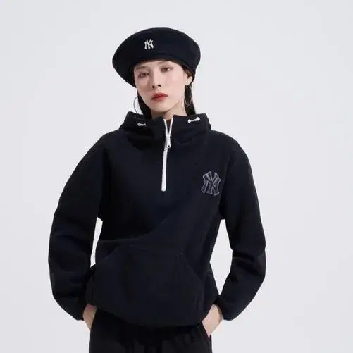 MLB 루키 베레모 NY (Black)  - size: m