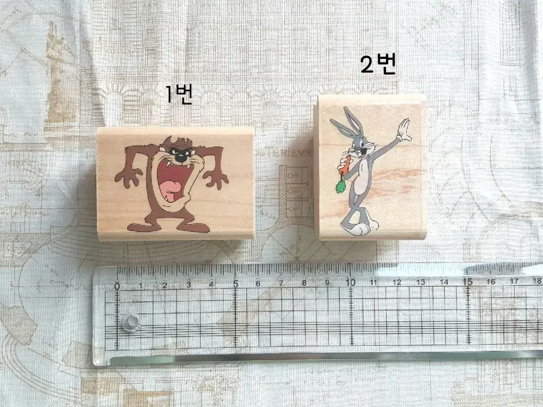 Looney Tunes Vintage Wood Stamp