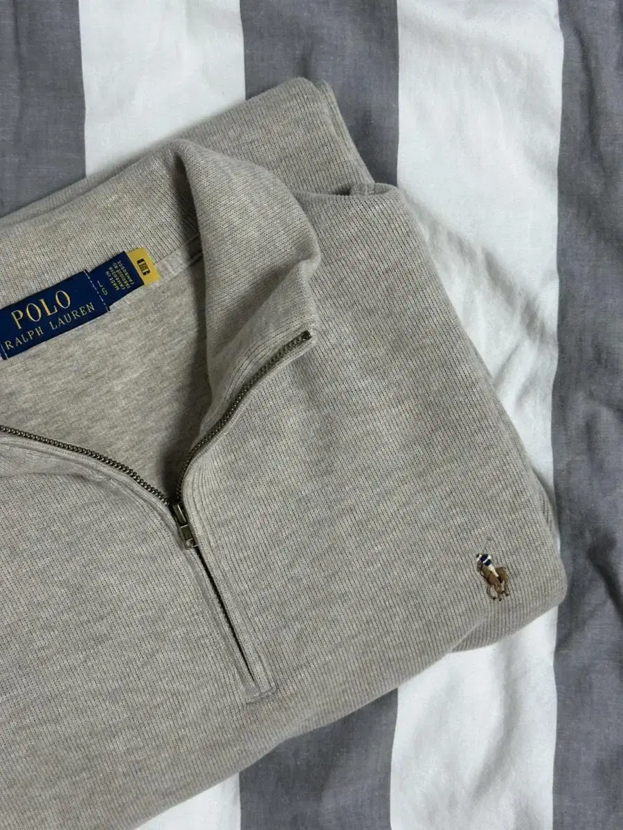 (기장 수선) polo half zip up beige L sells