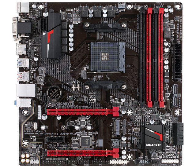 GIGABYTE GA-AB350M-Gaming 3 (AM4/AB350)