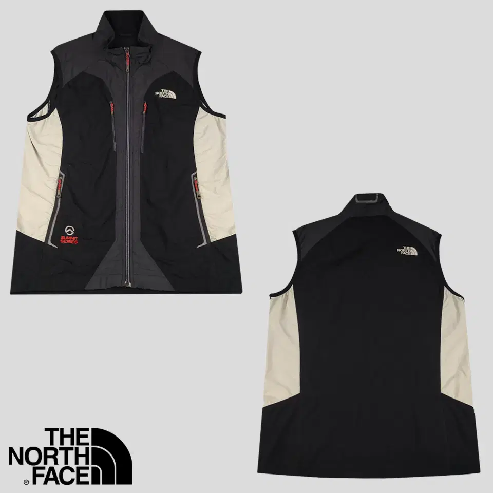 The North Face Black Beige Colorblocked Embroidered Reflective Scotch Nylon Blend Summit Series