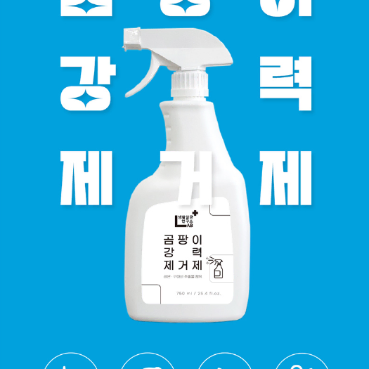 생활살균 연구소 곰팡이 강력 제거제 750ml(3개입)