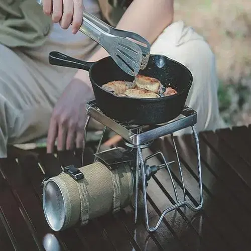 (무료배송) 야외 캠핑 접이식 버너 거치대 받침대