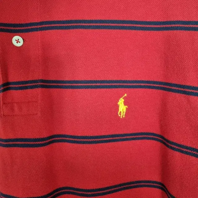 polo ralphlauren 폴로랄프로렌 레드 스트라이프 카라티