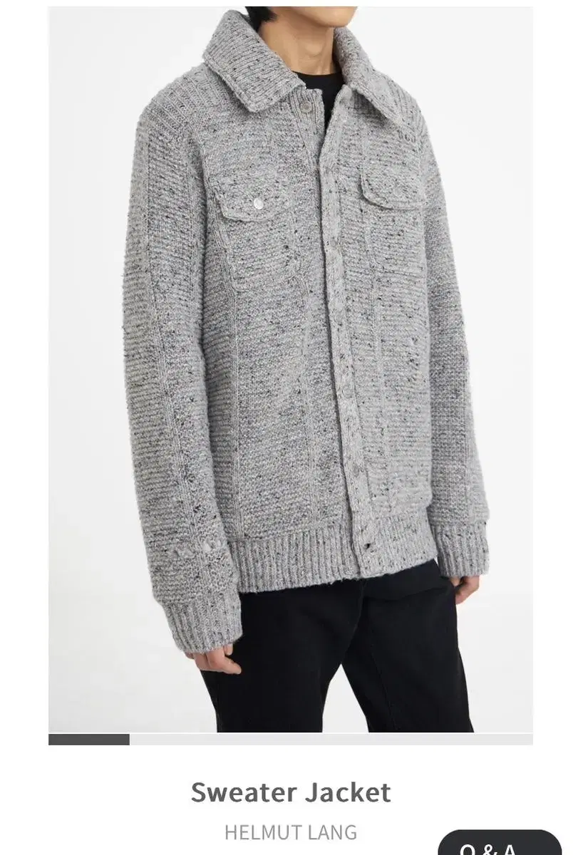 helmut lang sweater jacket