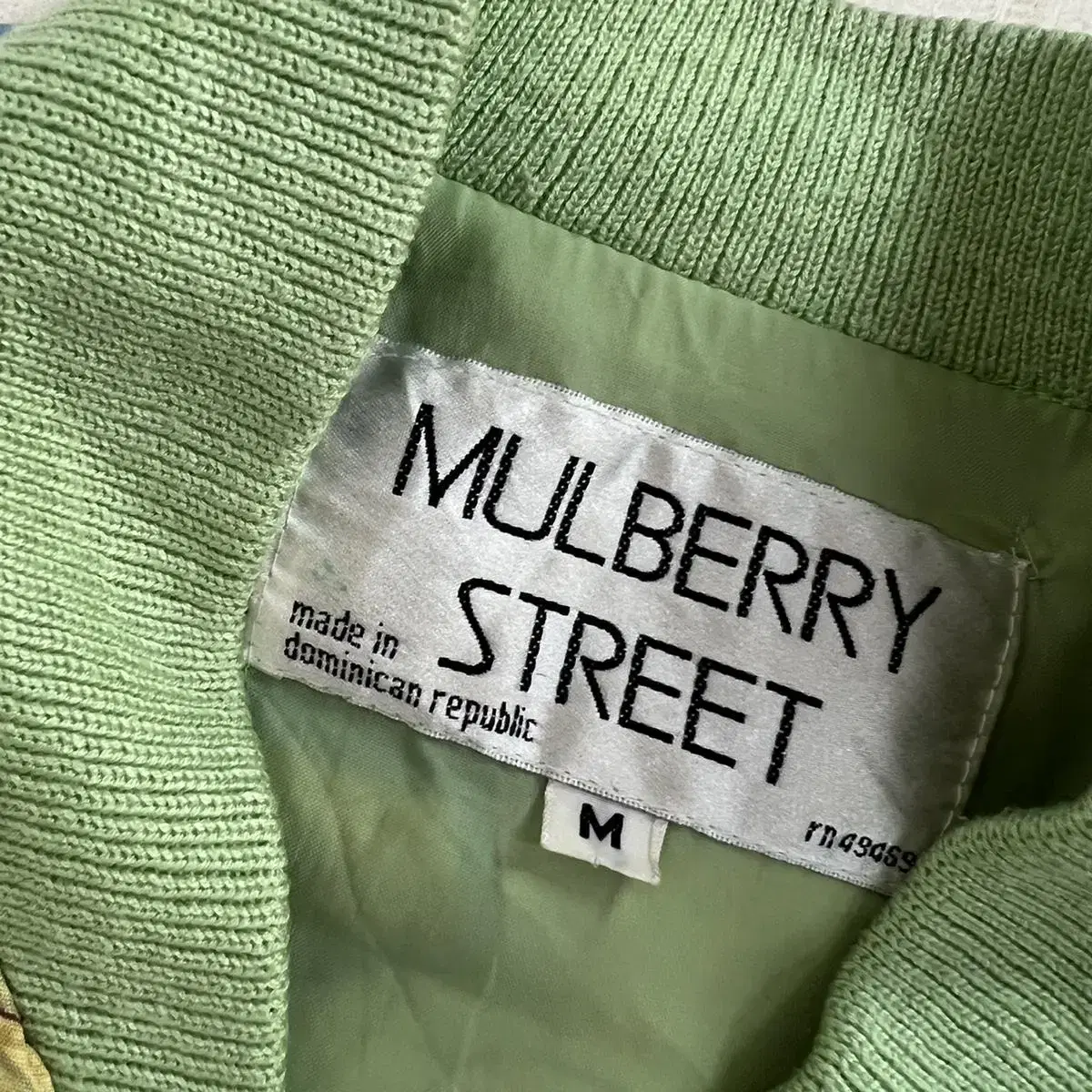 90s Mulberry Street 레이온 봄버 자켓