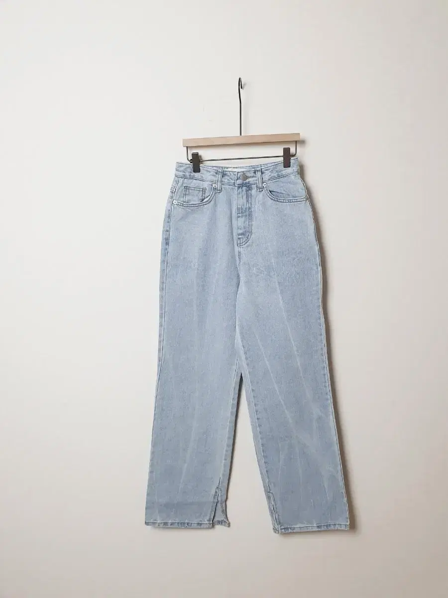 (New) High Quality Unique Washed Slit Denim S