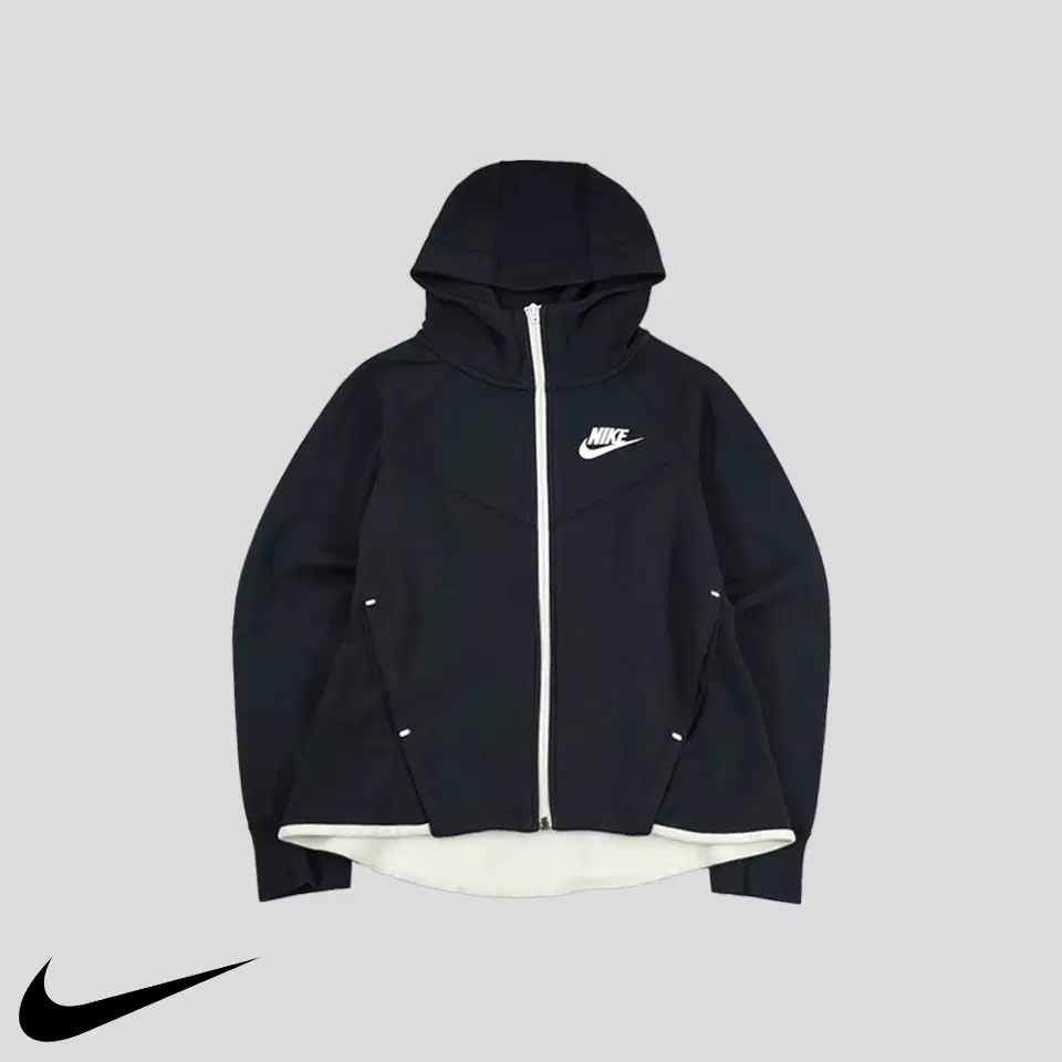 Nike Pigment Black White PuchuraPrinted Techpack Tech Fleece Hoodie Zip Up