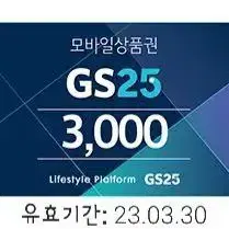 GS25 편의점 3천원 모바일 상품권