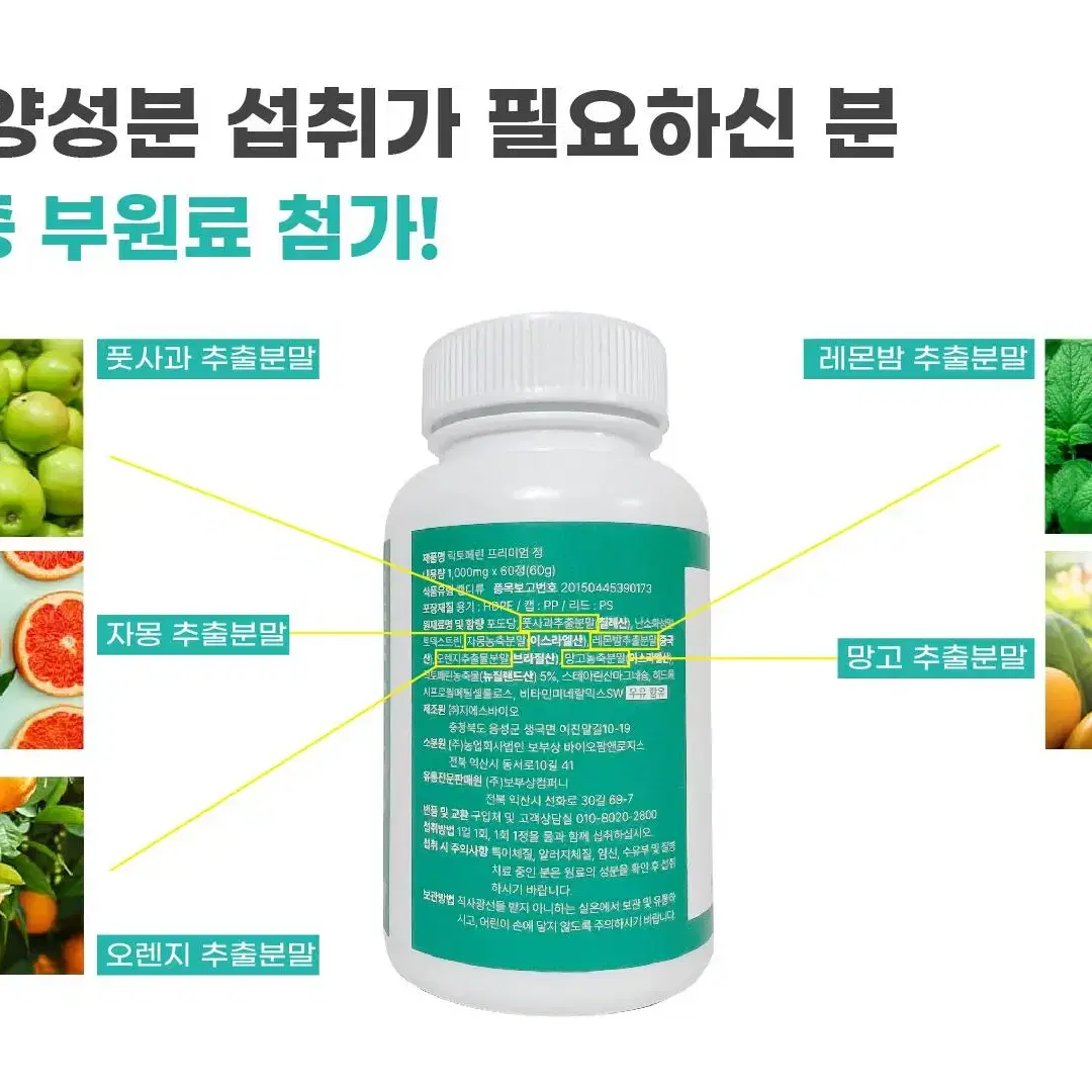 [2+1]필리안즈 장용성 효능 락토페린 다이어트 식약처 HACCP 인증