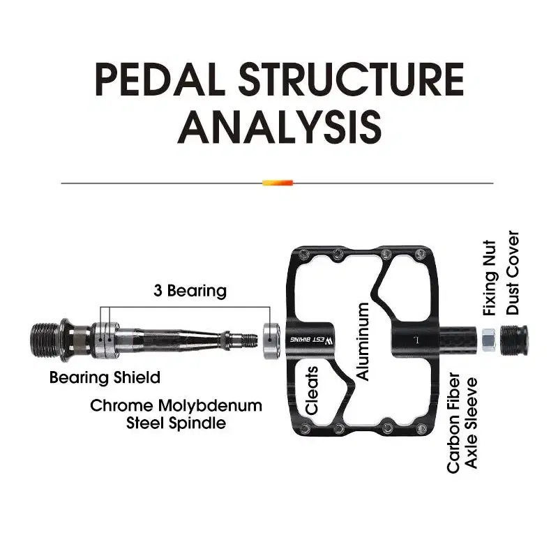 웨스트바이킹 로드형 3베어링 페달 YP2098