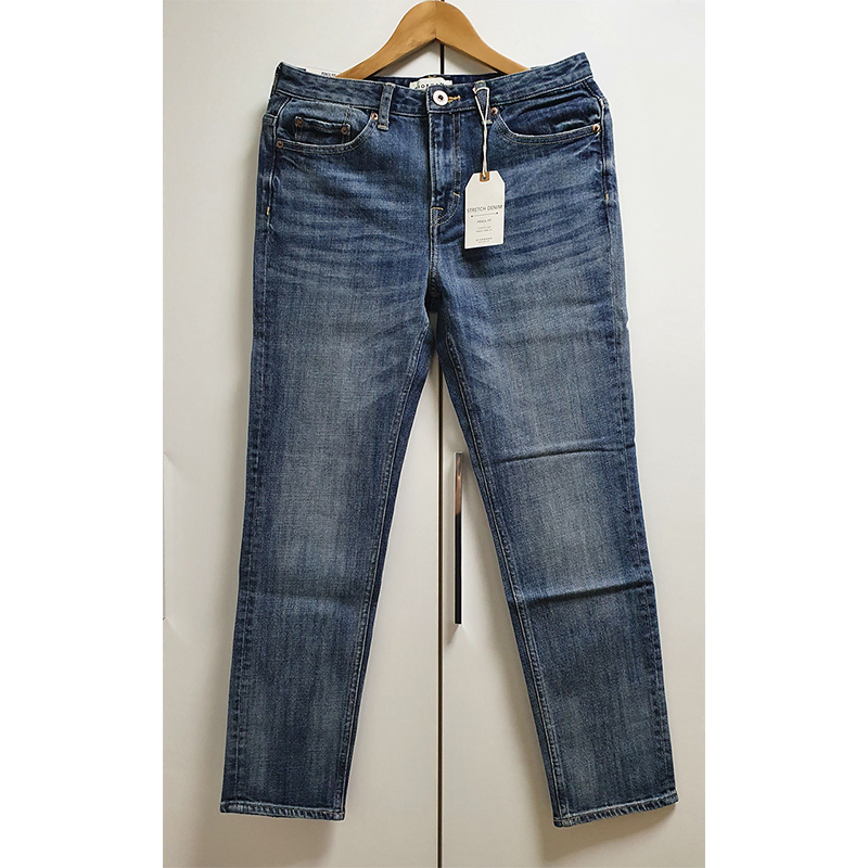 Giordano / Pencil Fit Medium Blue Denim / 30