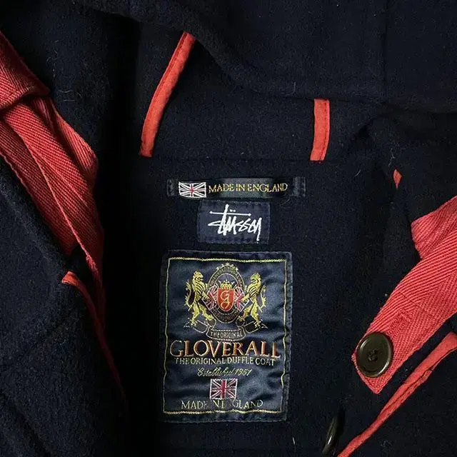 STUSSY x GLOVERALL 스투시 더플코트