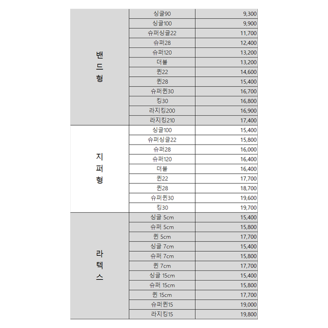 보레부 생활방수 항균 매트리스 커버 (싱글부터 킹까지)