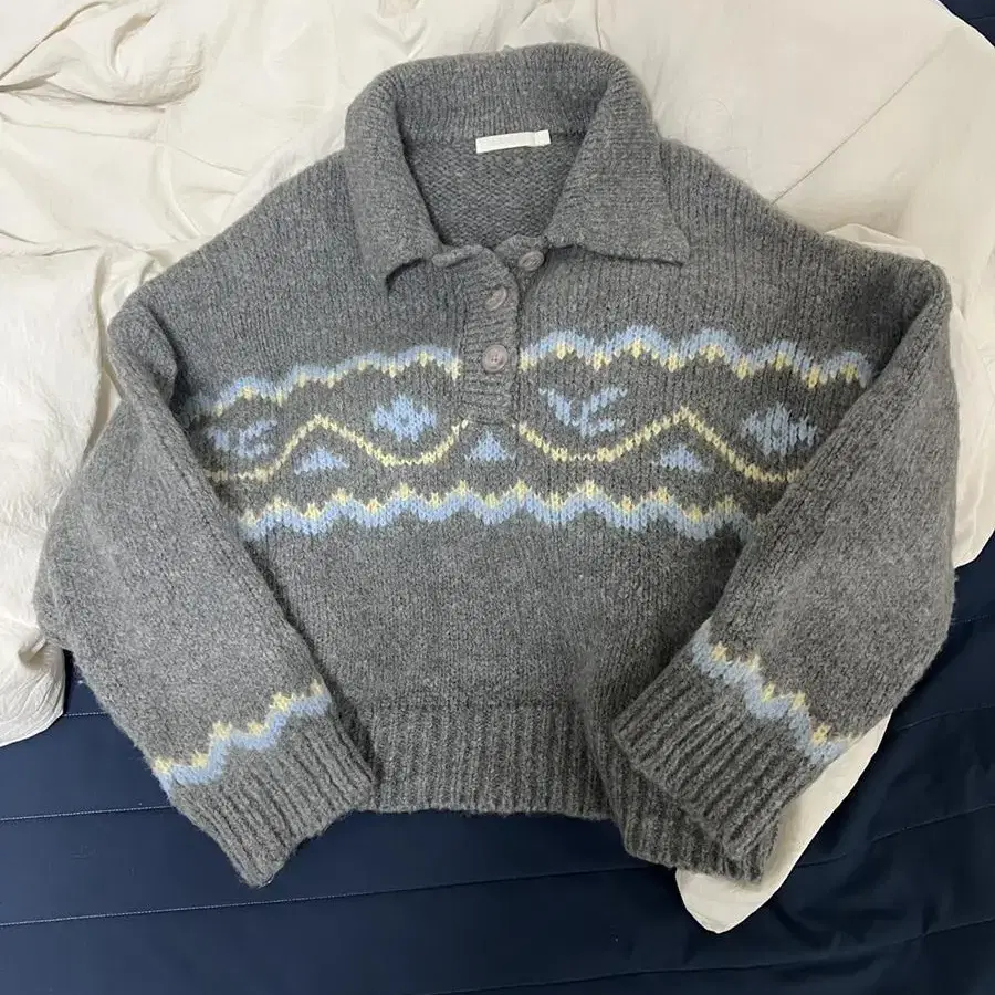 그로브 20FW AILE KNIT 그레이