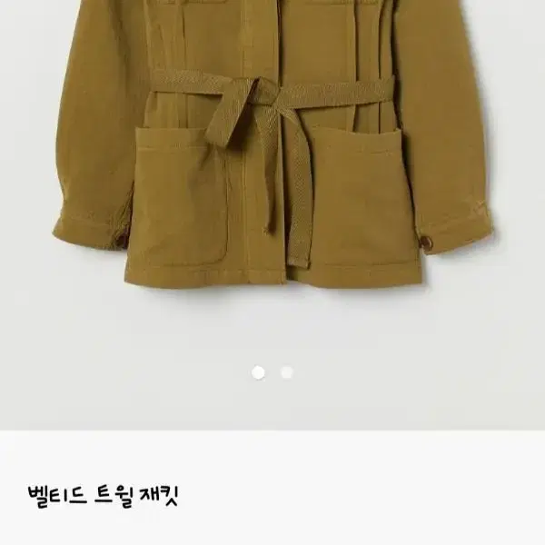 새상품)  전매장 품절!! H&M 벨티드 트윌 재킷