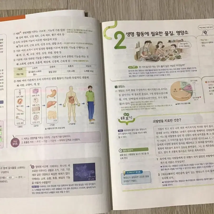 천재교과서 중학교 2학년 1~2학기 과학 자습서