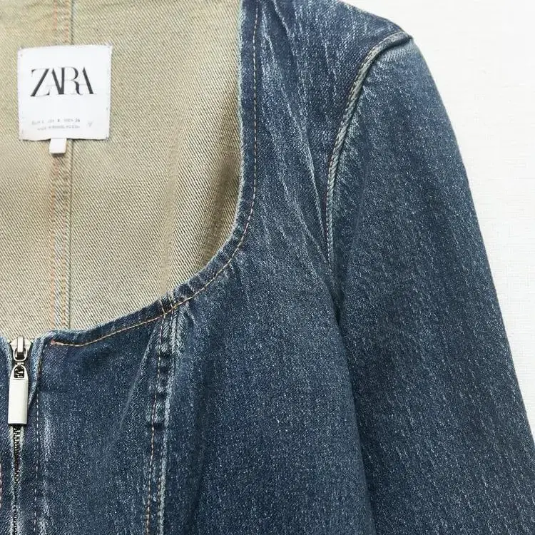 zara 자라 TRF 스퀘어넥 데님 점프수트 109000-59000