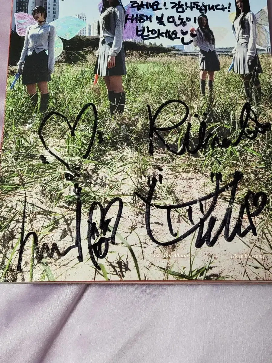 H1key(B.Mae)Handwritten messageSigned album