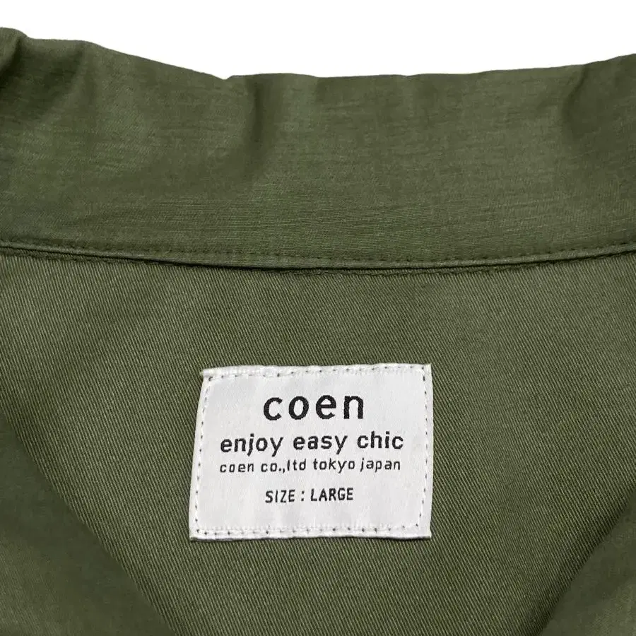 coen by UNITED ARROWS 코엔 밀리터리 셔츠 자켓