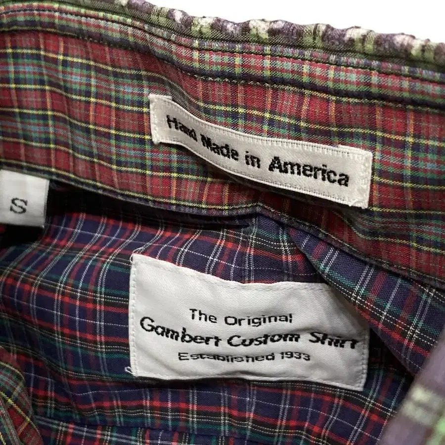 Gambert Custome Shirt 빈티지 핸드메이드 체크 셔츠