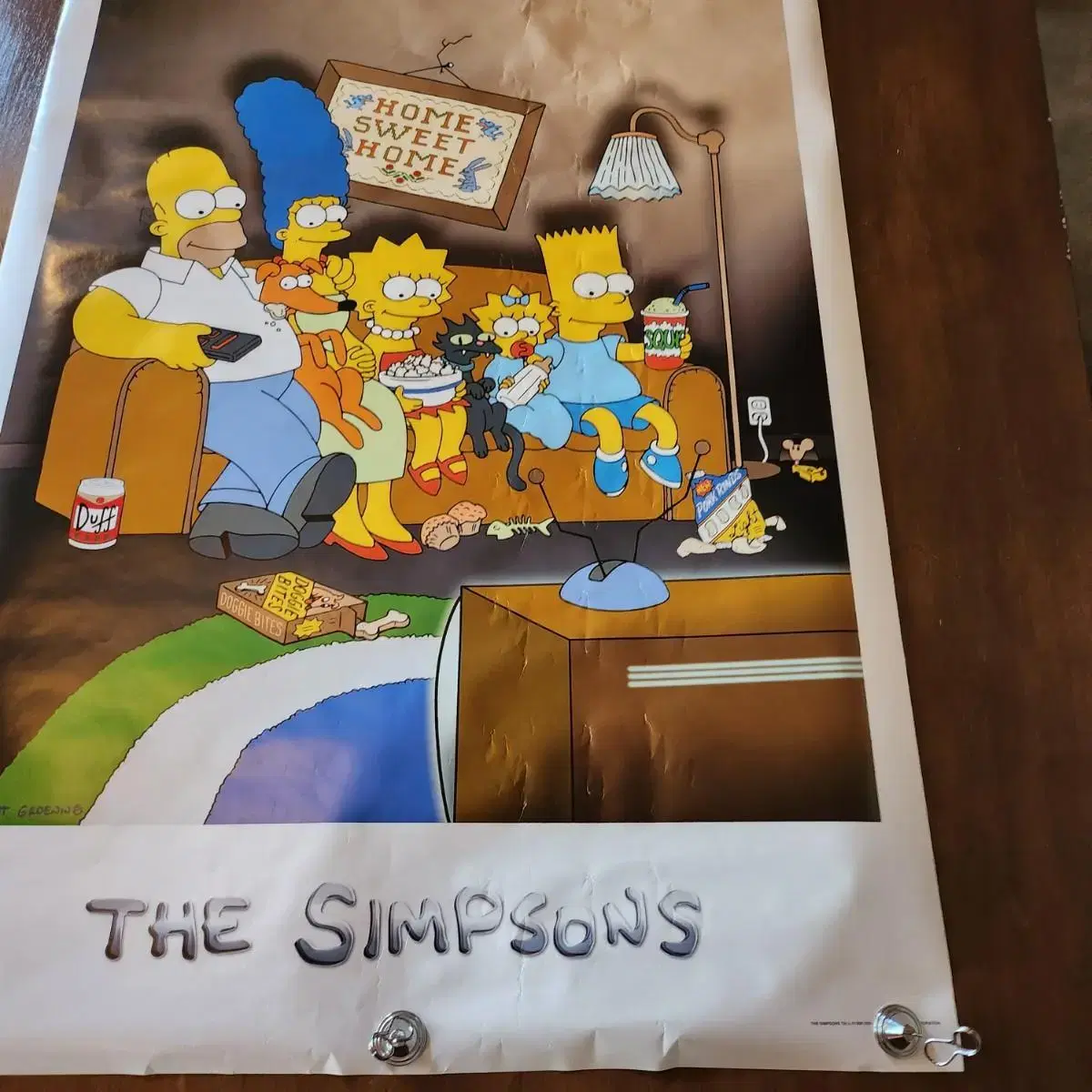 심슨 오리지널 포스터 SIMPSONS POSTER 1998