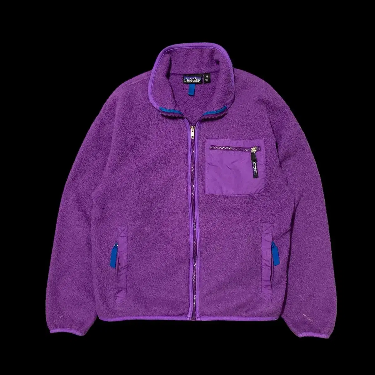 [M] PATAGONIA USA 파타고니아 90s 퍼플 후리스 자켓