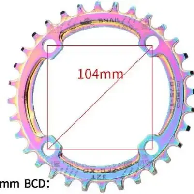 체인링 103BCD  34T 36T 38T