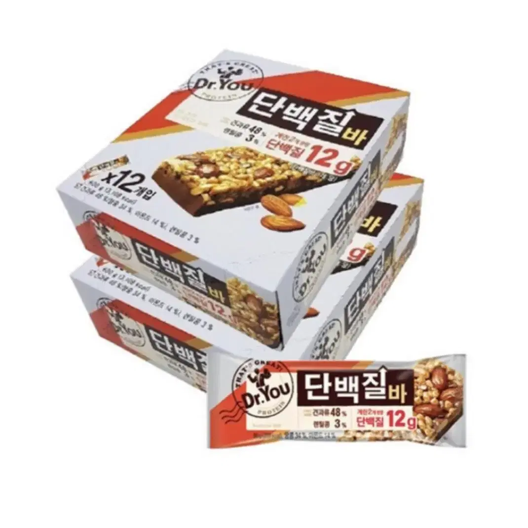 닥터유 단백질바 50g 24개 무료배송 오리온 에너지바