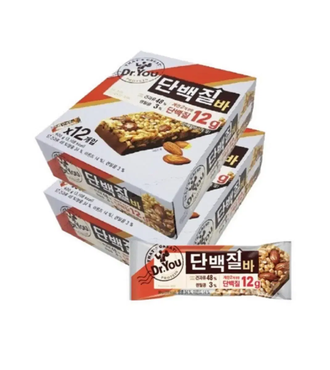 닥터유 단백질바 50g 24개 무료배송 오리온 에너지바