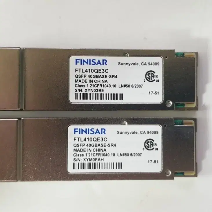 Finisar QSFP+ 40G 광모듈 - FTL410QE3C 지빅