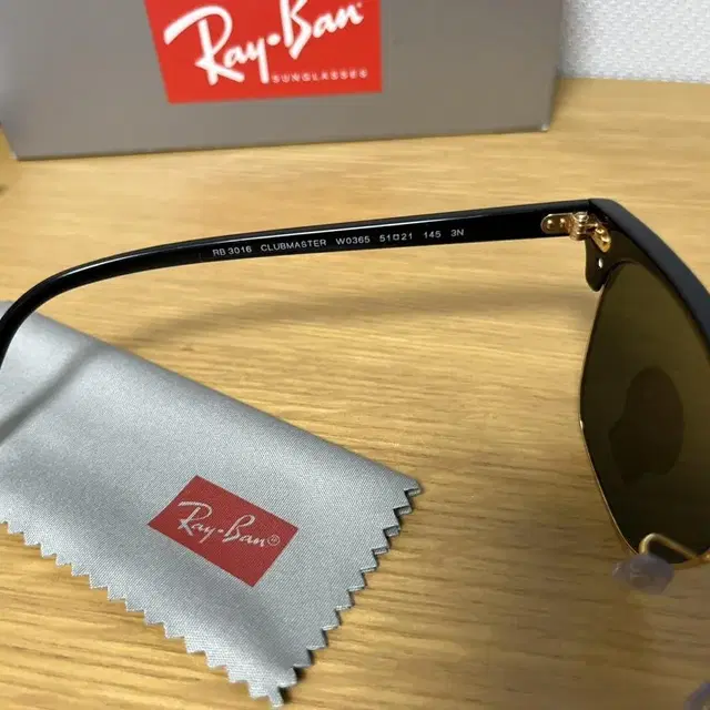 [새상품] Rayban 레이밴 클럽마스터 0RB3016 W0365 블랙