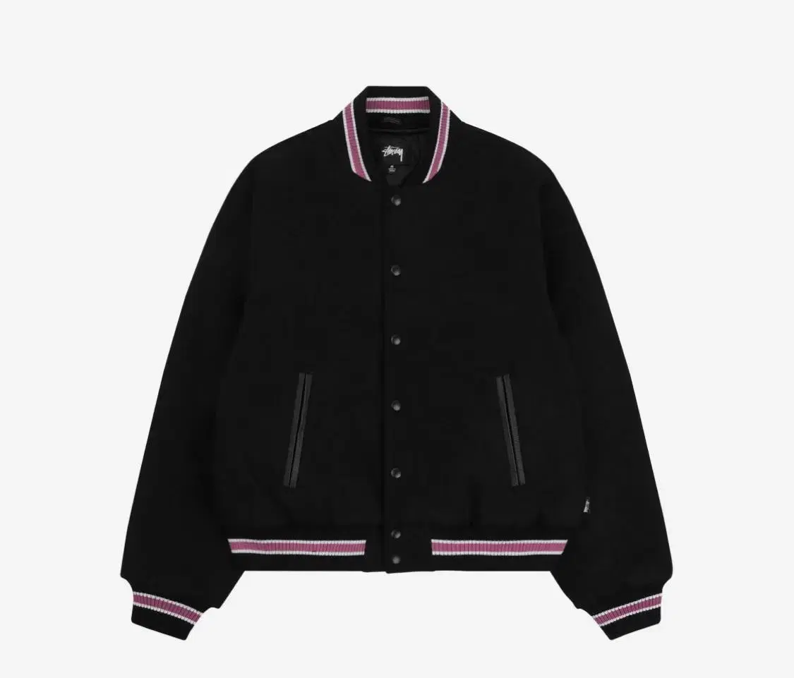 [M]Stussy Varsity S Talk Melton Jacket