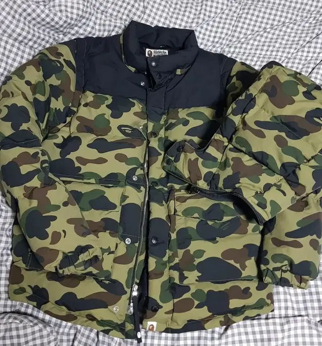 BAPE 베이프 녹계 다운자켓 패딩 L