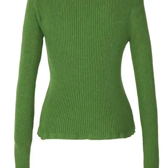 Cerric eyelet shirring collar knit green