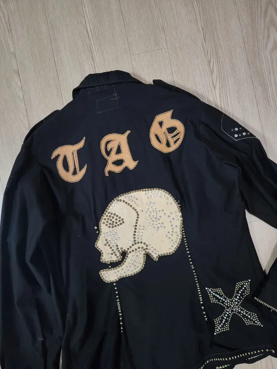 TAG JAPAN Leather Skull Detail Spring Jacket