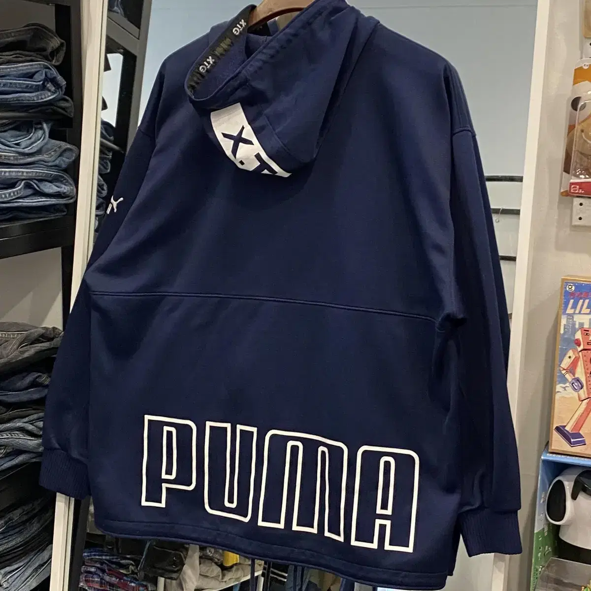 90s puma 푸마 올드스쿨 후드 저지 집업