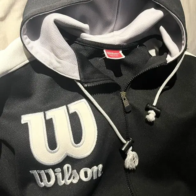 wilson 져지 후드집업 빈티지