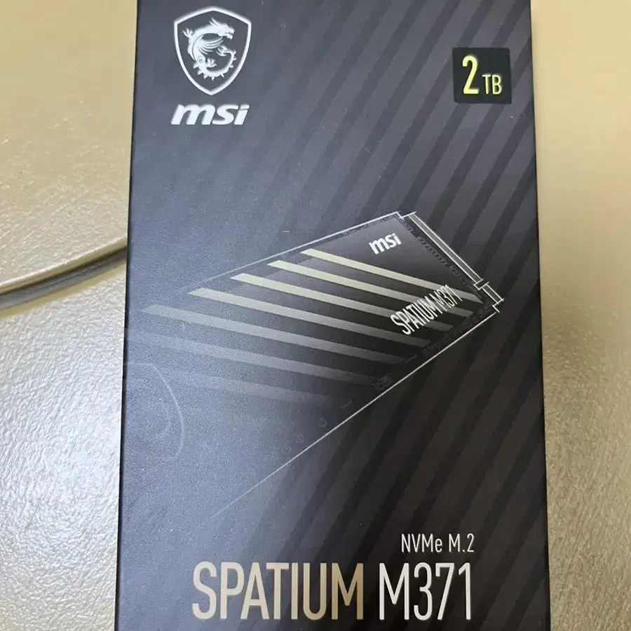 MSI 스파티움 M371 NVMe M.2 2TB 새제품 팝니다.